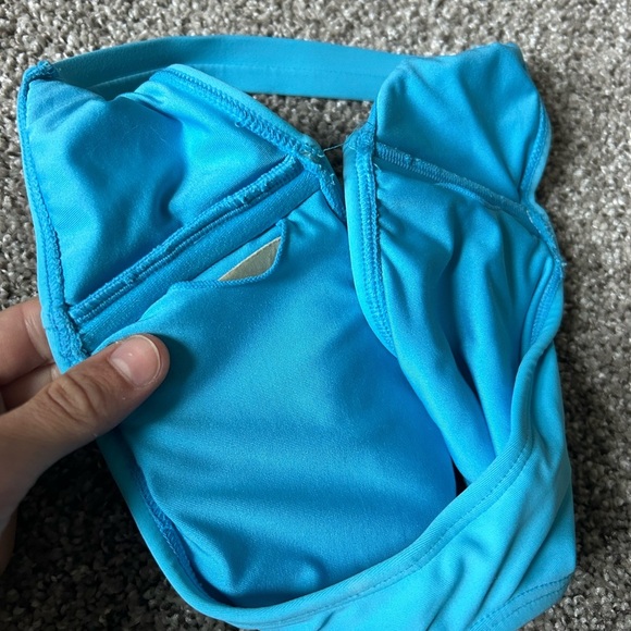 Blue strapless bikini top - Picture 3 of 3